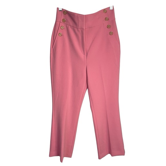 Halogen Pants - Halogen X Atlantic Pacific Womens Sailor Cropped Pants Size 4 Pink High Waist